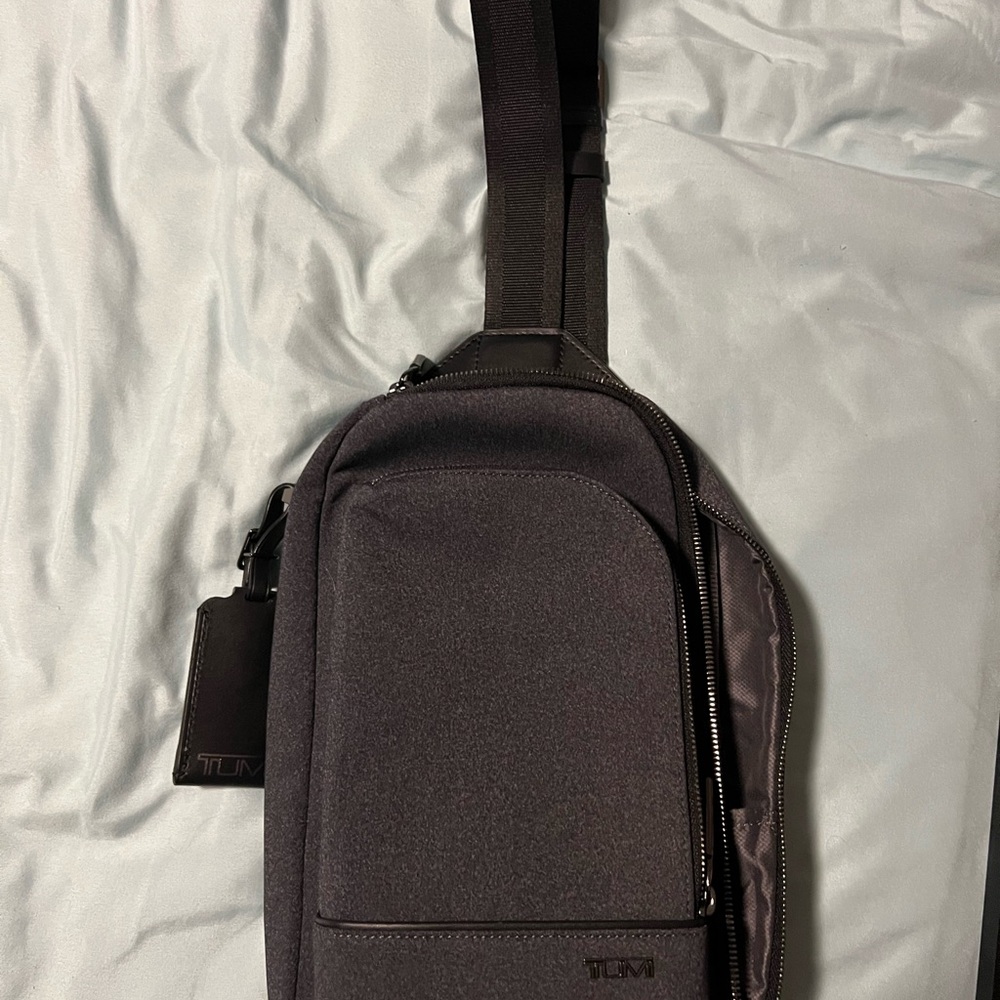 TUMI Dark Gray Gregory Sling Bag